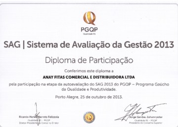 Diploma de Participação do SAG